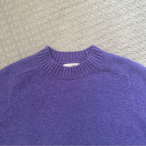 Universal Threads Purple Pull Over Cropped Sweater - Picture 4 of 6